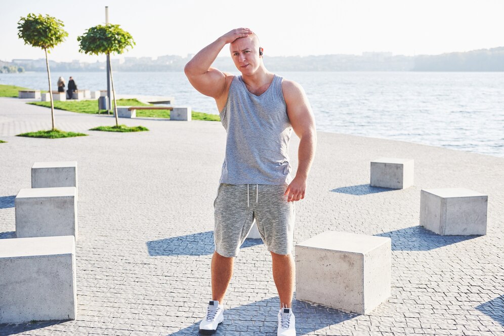 young male jogger athlete training doing workout outdoors city 146671 19672